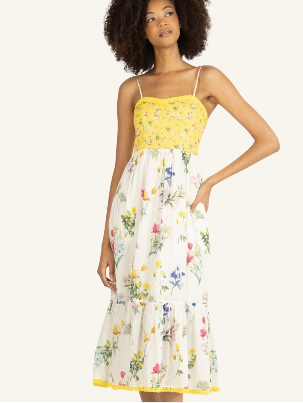 Secret Mission Marina Dress - Cotton Silk with Lace, NWT
$595MSRP
$359
